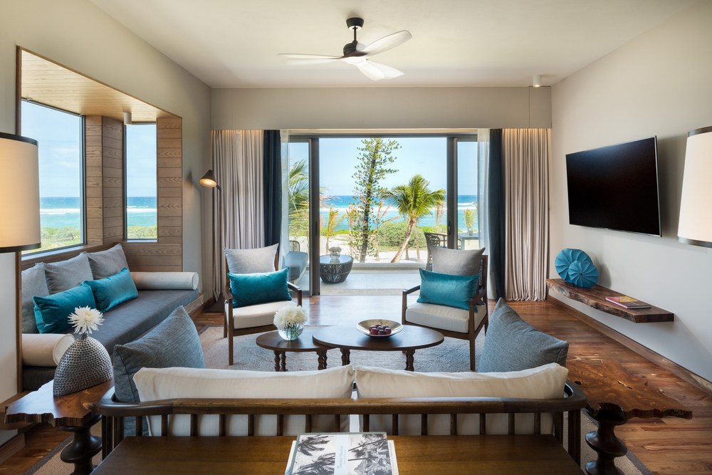 Anantara Iko Mauritius Resort Ocean View Suite Living Room