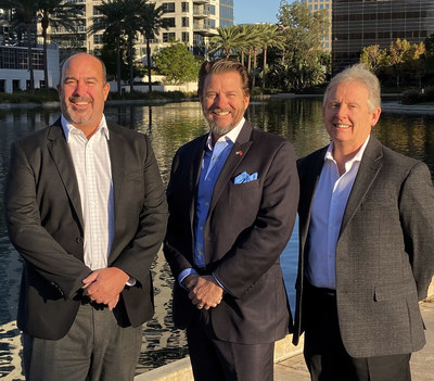 Caption: TACenergy leadership gather to welcome new West Coast associates. Names Left to Right: Mitch Lewis, General Manager of Sales, Southwest, Fred Sloan, Chief Operating Officer, Randy Jones, Vice President of Sales and Operations