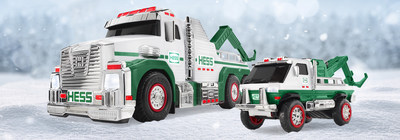 Large & Small Trucks with Sounds & Lights Hess 2019 Tow Truck Rescue Team 