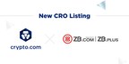 Crypto.com Coin (CRO) Lists on ZB.com