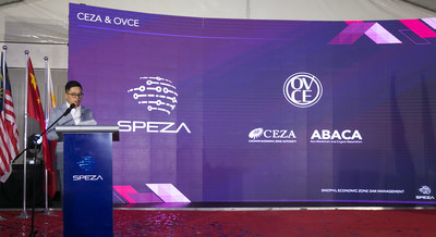 Attorney Edwin Alden V Uy, CEO of SPEZA introducing SPEZA and its services at the SPEZA Manila Headquarters Launching Ceremony