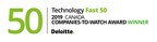 Upchain Inc named one of Canada's Companies-to-Watch in Deloitte's Technology Fast 50 program