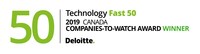 Deloitte Technology Fast 50 Companies-to-Watch Award Winner (CNW Group/Upchain)