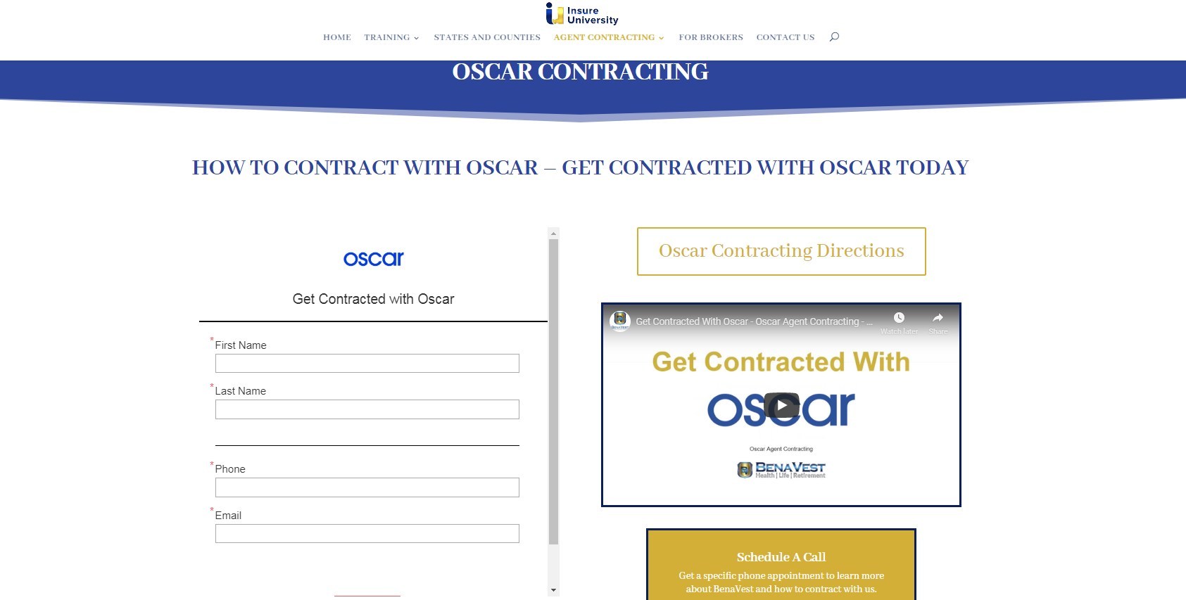 BenaVest's New AI Oscar Agent Contracting Portal Makes Life Easy for Agents to Get Appointed With Oscar
