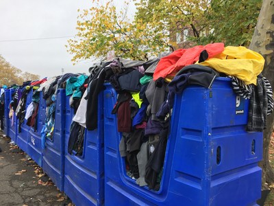 Goodwill NYNJ has partnered with the NYC Department of Sanitation and New York Road Runners for 7 years to collect and sell the warm clothing runners leave behind at the starting line.