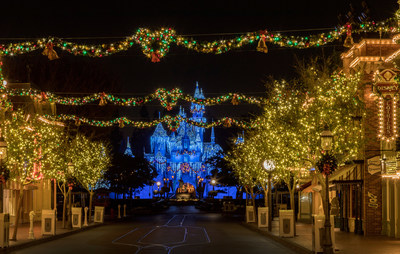 The Disneyland Resort transforms into the Merriest Place on Earth for the holiday season, Nov. 8, 2019 – Jan. 6, 2020. Among the merriment at Disneyland Park, Sleeping Beauty’s Winter Castle shines brightly with the glow of the shimmering icicles and twinkling lights, enchanting guests from day to night.