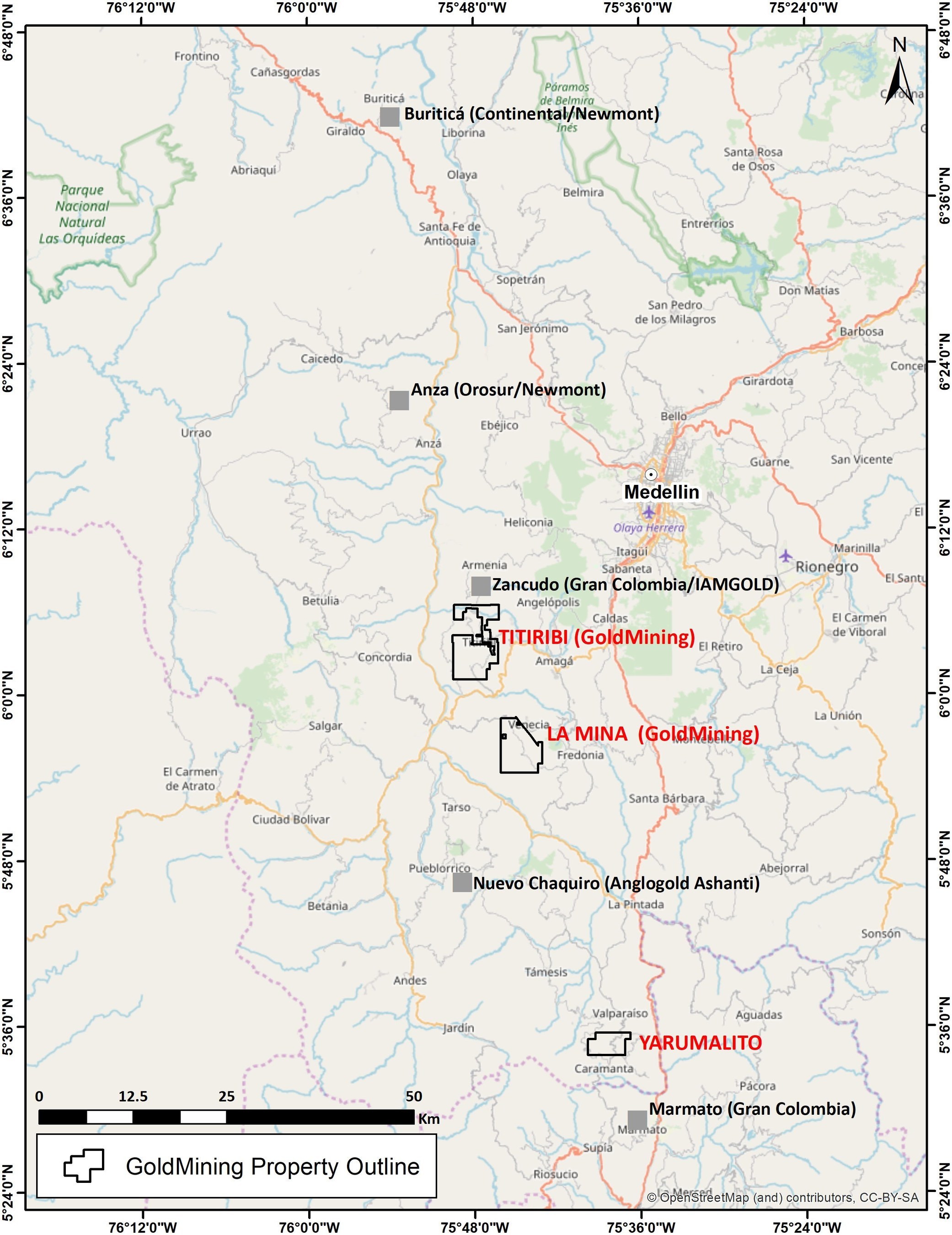 Goldmining To Acquire Yarumalito Gold Project In Colombia