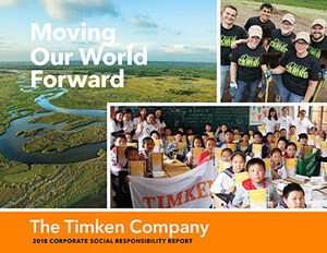 Timken Issues CSR Report, Demonstrating Commitment to Move the World Forward, for Good