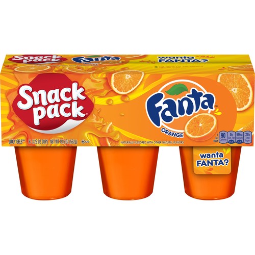 With the arrival of new Snack Pack Fanta Gels, consumers can enjoy these two beloved tastes together in three bold fruit flavors – orange, grape and pineapple.