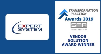 Expert System Wins 2019 Strategy Meets Action “Transformation in Action” Insurance Solutions Provider Award
