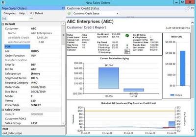 Epicor LumberTrack 2020 Context Panes Epicor LumberTrack 2020 Context Panes