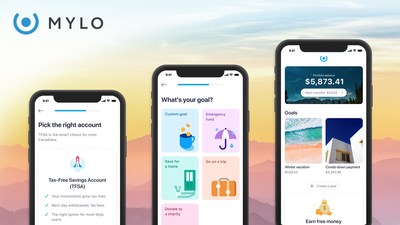 Mylo, the Montreal-based fintech, secured $10M in financing from major Canadian financial institutions for its app that helps Canadians automate their saving and investing. (CNW Group/Mylo)
