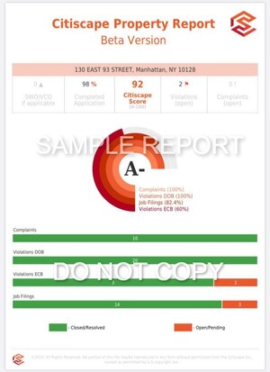 Citiscape App Would Like to Formally Introduce 'The Citiscape Property Score and Report'