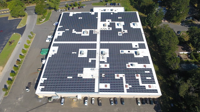 The 852-kilowatt rooftop system, one of the largest rooftop solar arrays on Long Island, sits atop Autronic's recently renovated manufacturing and headquarters facility.