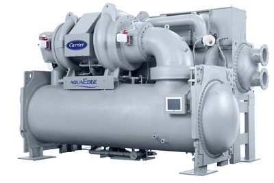 The Carrier AquaEdge® 19DV water-cooled centrifugal chiller, winner of a MENA Green Building Product of the Year in the winner in the Energy Management category.