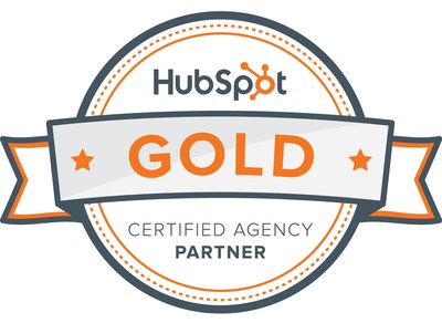 Logo: HubSpot Gold Partner (Groupe CNW/Parkour3)