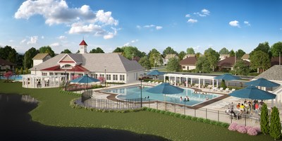 K. Hovnanian’s® Four Seasons at Belle Terre will host an event on November 9 to celebrate progress of its resort-style amenity complex. The clubhouse, as seen here is set to open by summer 2020.