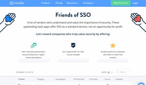 Intello Launches Friends of SSO for IT Ops and Procurement Teams