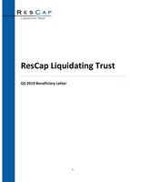ResCap Liquidating Trust Announces Posting of Q3 2019 Financial Statements