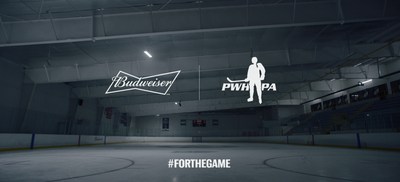 Budweiser Canada and the PWHPA release ‘The Good Old Hockey Game’ a bold statement using a hockey classic to gather support for women’s hockey. Credit: Budweiser Canada (CNW Group/Budweiser Canada)