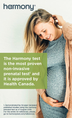 The HARMONY test is the only test of its kind to be recognized by Health Canada as meeting its requirements of safety, effectiveness and quality. (CNW Group/Roche Diagnostics)