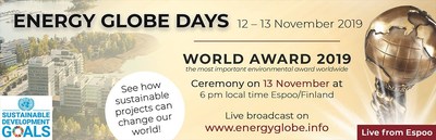 Energy Globe Honors the World's Best Solutions to Climate Change