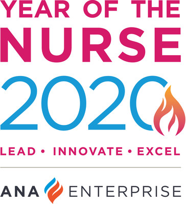 American Nurses Association (ANA) Enterprise's official 2020 Year of the Nurse logo.