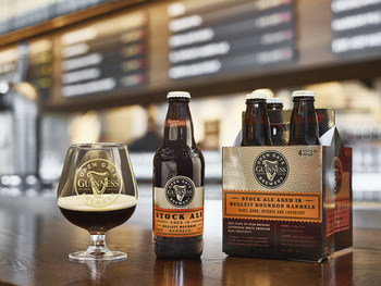 The new beer is the endgame of a Guinness Barleywine and a Guinness Imperial Stout – both brewed in Baltimore and aged in Bulleit Bourbon barrels before being blended together.