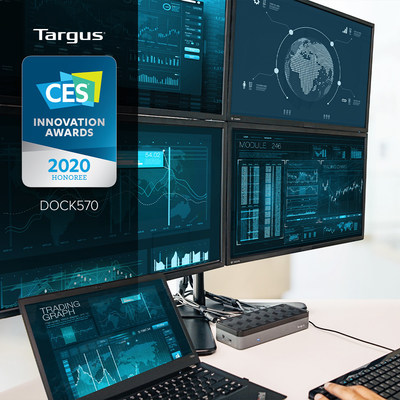 Targus earns second CES® 2020 Innovation Award for World’s First USB-C™ Universal Quad 4K Docking Station with Power.