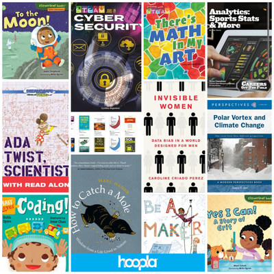 hoopla digital’s National STEAM Day Reading List includes titles for learners of all ages. Explore this year’s picks, and hoopla’s full STEAM collection, at hoopladigital.com