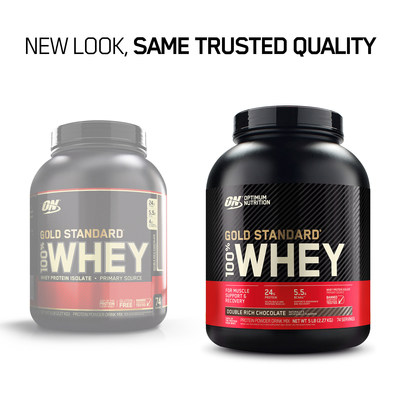 OPTIMUM NUTRITION reveals a new package design for the world’s best-selling whey protein powder – ON GOLD STANDARD 100% WHEY. OPTIMUM NUTRITION reveals a new package design for the world’s best-selling whey protein powder – ON GOLD STANDARD 100% WHEY.