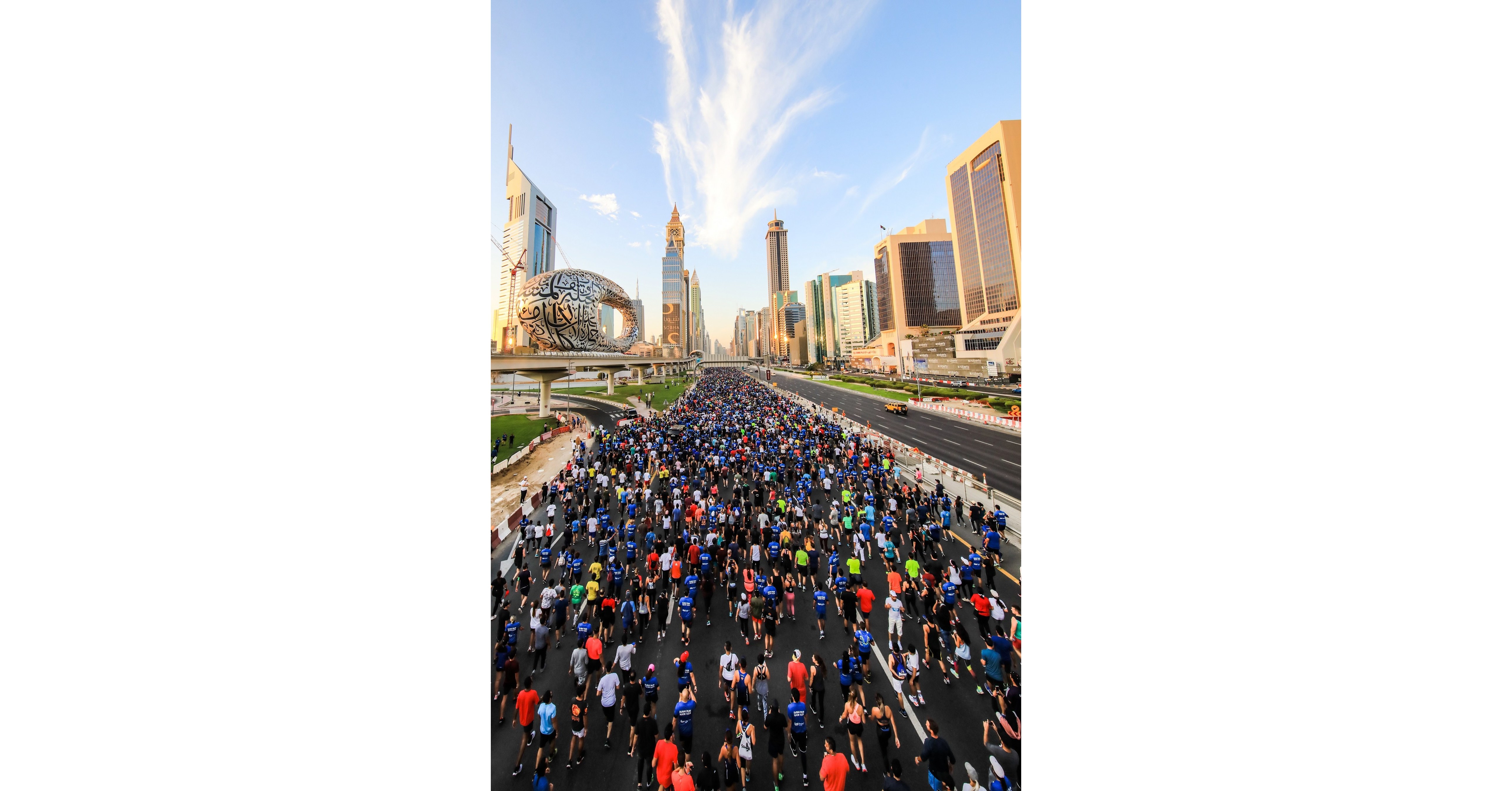 Epic Dubai Run Sees 70,000 People on Major Highway Joining the City's