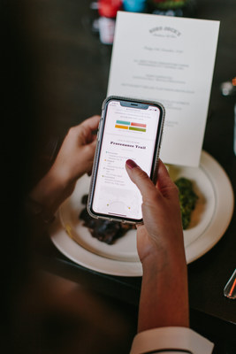 Guests at the restaurant are able to scan a QR code on the menu to view additional information about the meat they are eating, including provenance mapping.