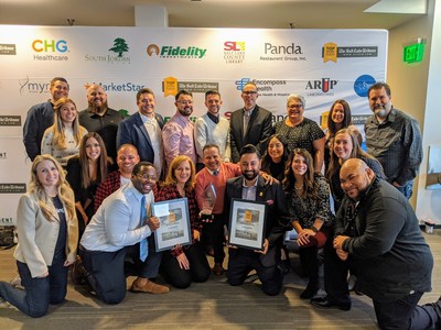 LendingClub's Lehi team at the awards ceremony.