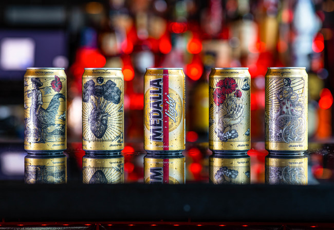 Medalla Light marks its 40th anniversary with the launching of special edition cans designed by renowned Puerto Rican Artis Alexis Diaz.