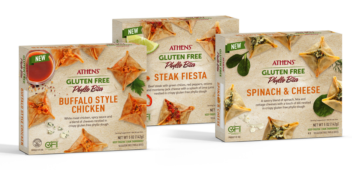 Athens Foods Announces Launch Of Gluten Free Phyllo Dough Bites