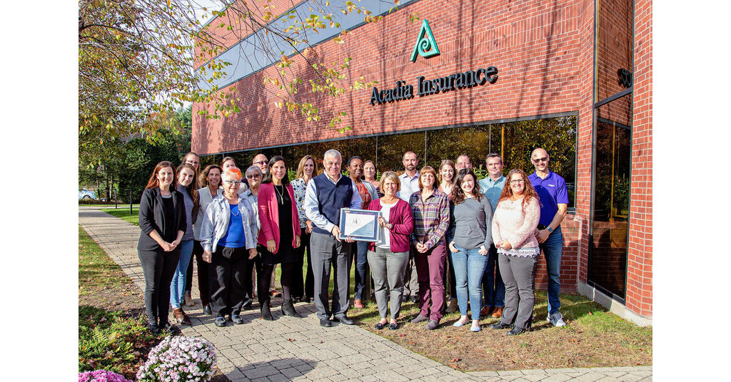 Acadia Insurance Employees First in U.S. to Award Mindful Employer Designation to Their Company