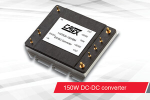 Calex Manufacturing Company Introduces 150-Watt DC-DC Converter for Railway and Industrial Applications