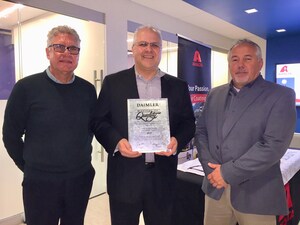 Axalta Receives 2018 Masters of Quality Supplier Award from Daimler Truck