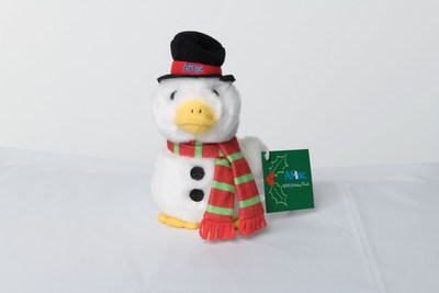 The 2019 Aflac Holiday Duck is available online at AflacChildhoodCancer.org, priced at $10 for the 6-inch duck and $15 for the 10-inch duck. All net proceeds go to The Aflac Foundation, Inc. for distribution to participating hospitals across the country providing treatment and care to children with cancer.