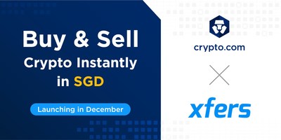 Users can buy and sell crypto in SGD instantly with Xfers Wallet (PRNewsfoto/Crypto.com)