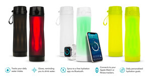 HidrateSpark, the World's Smartest Water Bottle, Keeps You Healthy with New Color and Glow Combinations in Yellow, Black and White