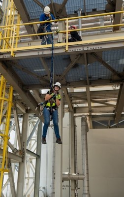 Employees are training to access and inspect offshore wind turbines. (PRNewsfoto/Dominion Energy)