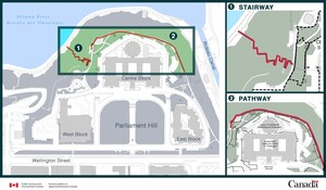 Public Notice - Stairway and path on Parliament Hill closed for the season