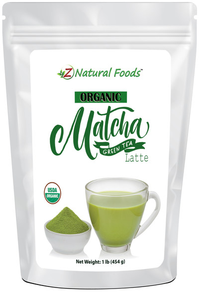 Dairy-free Organic Matcha Green Tea Latte Powder from Z Natural Foods