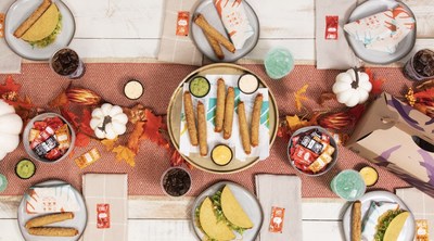 Taco Bell’s beloved Rolled Chicken Tacos get the Party Pack treatment, making it the ultimate Friendsgiving dish, available for free delivery on fans’ first Taco Bell Grubhub order of $12 or more.