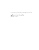AGI Q3 2019 Financial Statements (CNW Group/Ag Growth International Inc. (AGI))