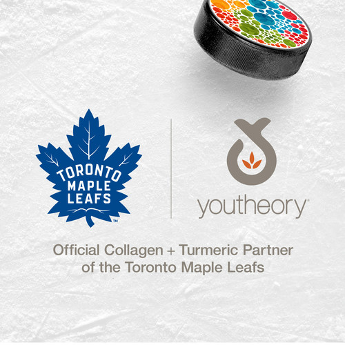 Youtheory Health Supplement Brand Partners with Toronto Maple Leafs for 2019-2020 Hockey Season