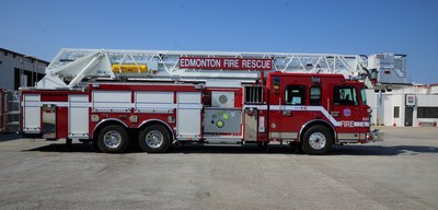 Edmonton Fire and Rescue’s new Spartan Emergency Response 100’ Rear Mount Smeal Platform.