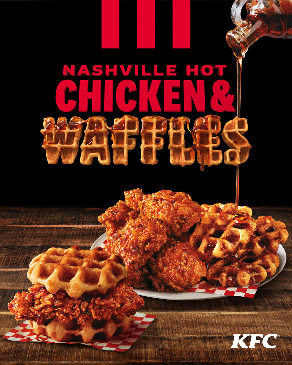 KFC Introduces New Nashville Hot Chicken & Waffles The Most Delicious